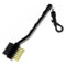 2 Sides Golf Club Cleaning Brush with Snap Clip