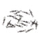 20pcs Copper Fishing Swirl Swirl Snaps Hook Connector 24mm Fishing