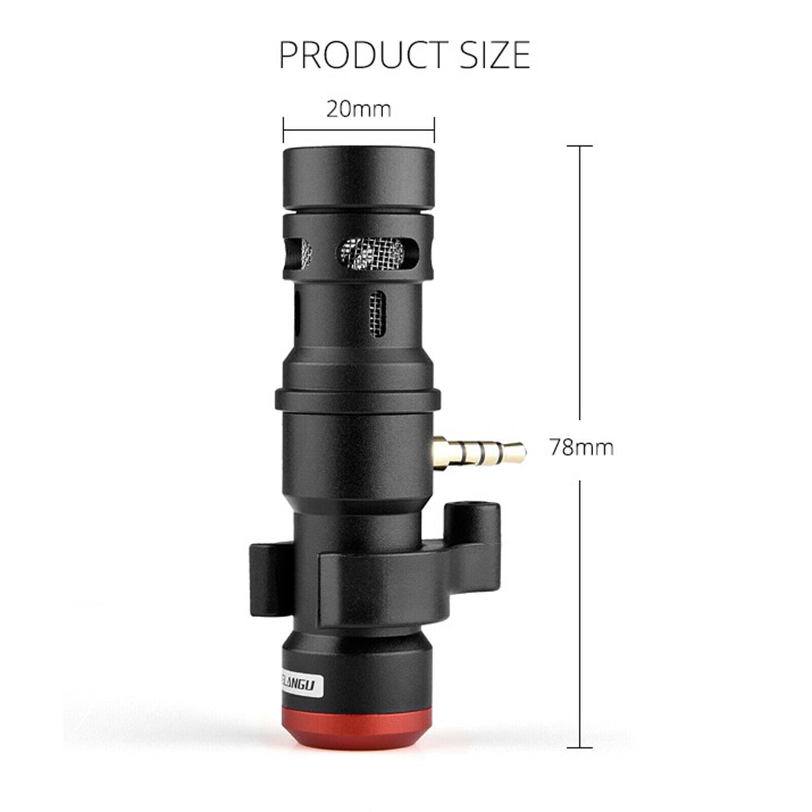Portable Professional Video 3.5mm Stereo Studio Microphone For Mobile Phone