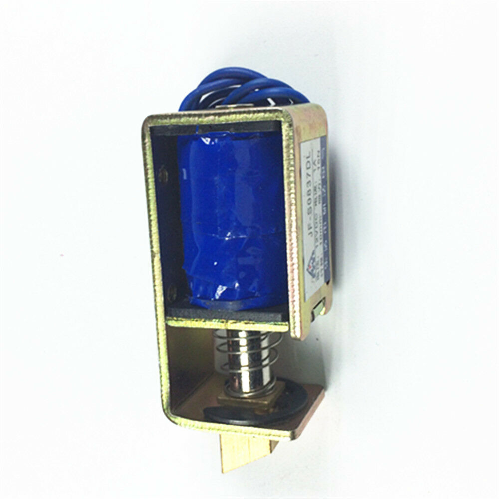 JF-S0837DL 12VDC 1A 10m 15N Open Frame Solenoid Electromagnet Door Lock