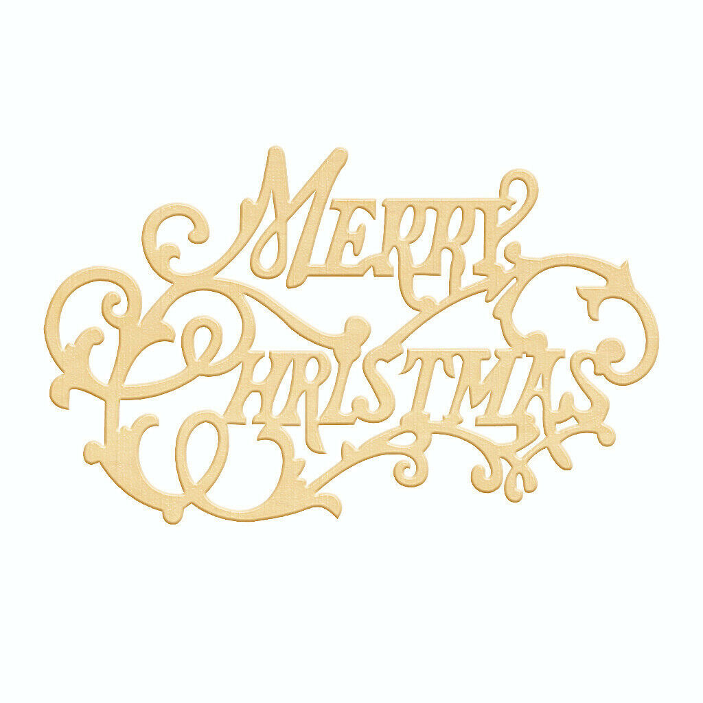10pcs Merry Christmas Wooden Pieces Christmas Xmas Ornaments DIY Craft