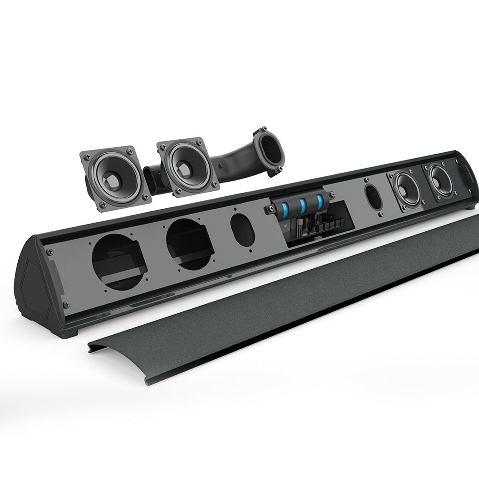 Sound Bar with Built-in Subwoofer Bluetooth 5.0 Speaker Soundbar for TV