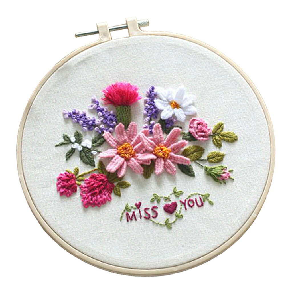 Embroidery Starter Kit w/ HoopTraditional Chinese Cross Stitch Needlework Kits