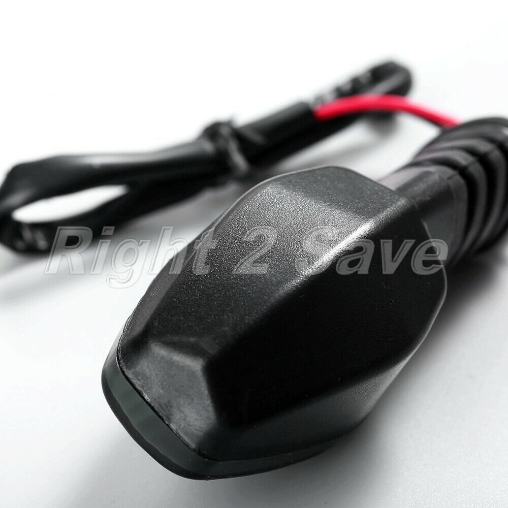 10mm Universal Motorcycle Clear Lens Yellow LED Sidemarker Turn Signal Indicator