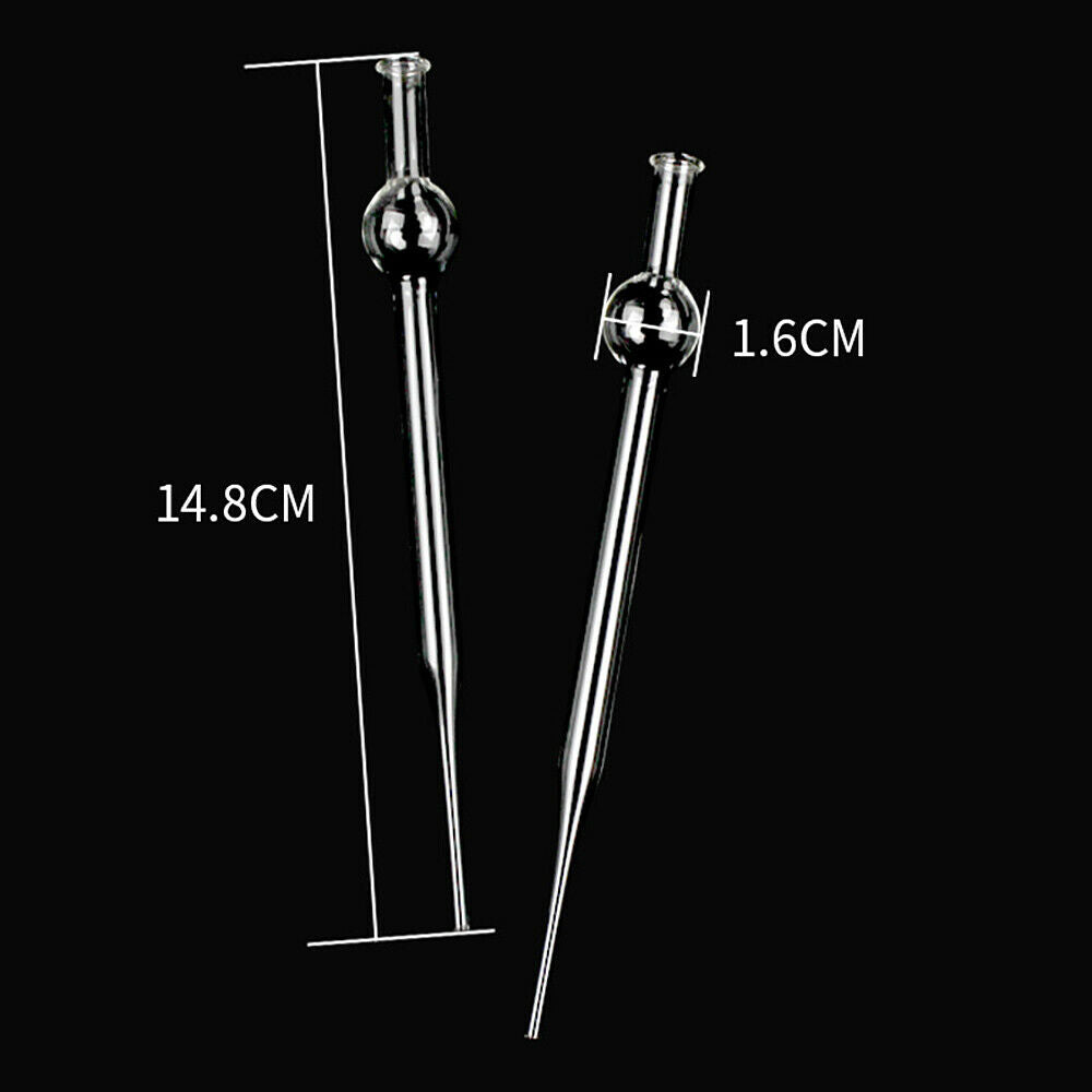 1Pc Glass Ball Dropper Pipette Chemical Experiment Teaching Lab Liquid Transfer