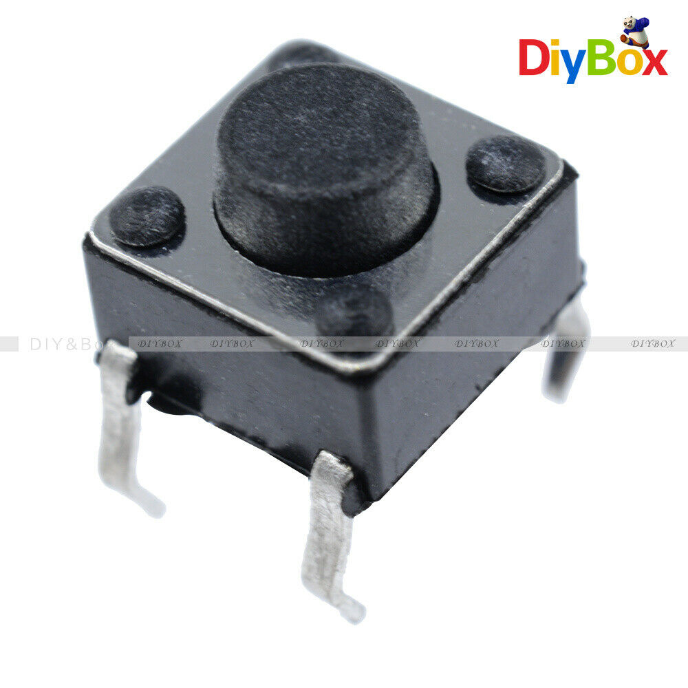 20Pcs 6X6X5mm 4Pin DIP Tactile Push Button Switch Tact Switch