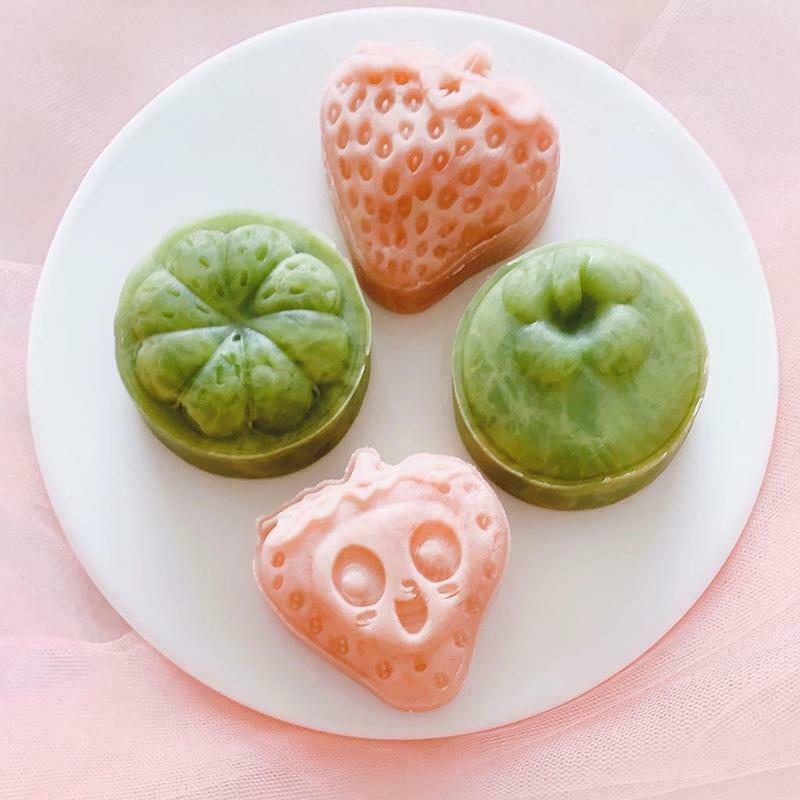 Mangosteen Shape Mooncake Mold DIY Baking Accessories for Mid-Autumn Festival