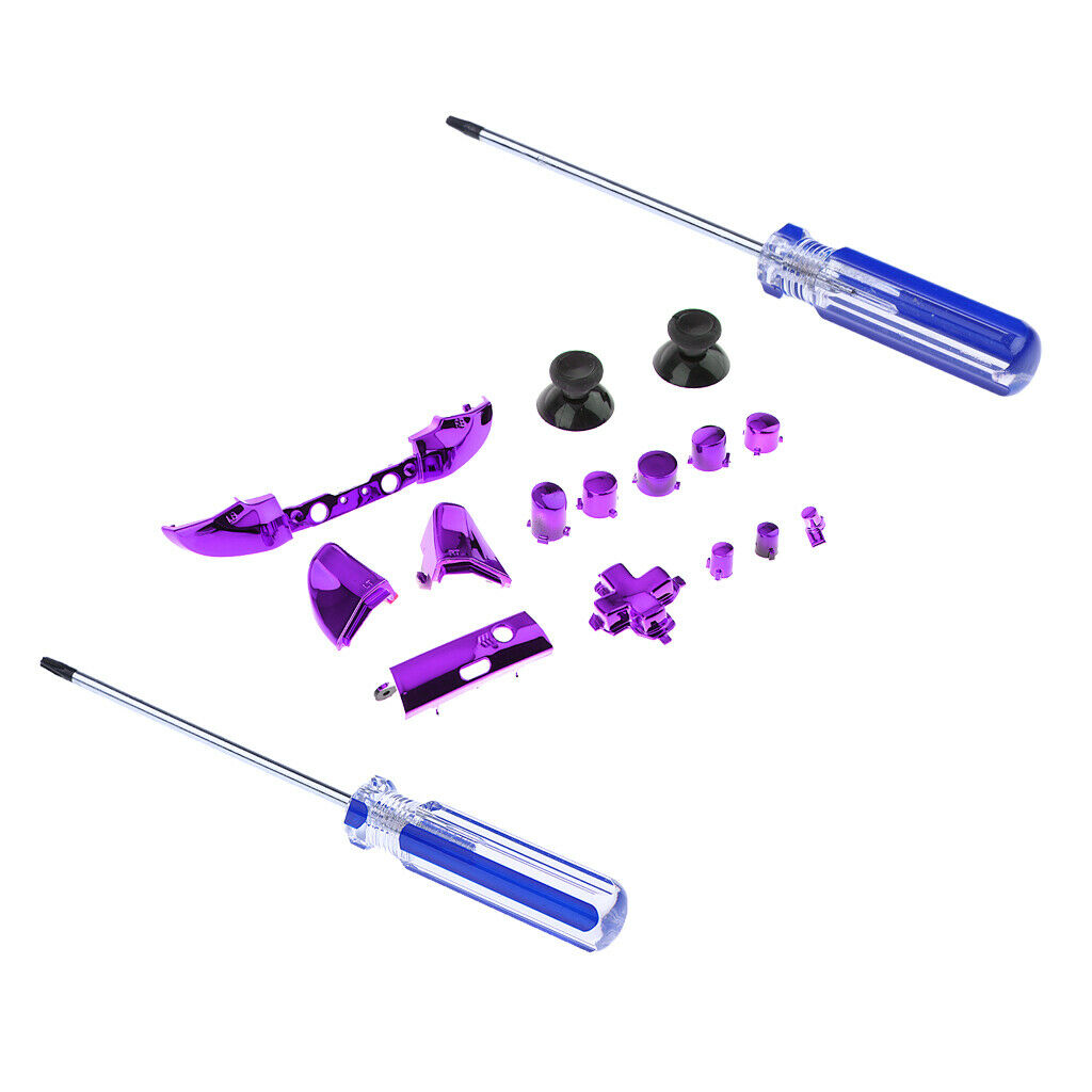 Chrome Bumpers Triggers LB RB LT RT Replacement Buttons Bundle Kit +