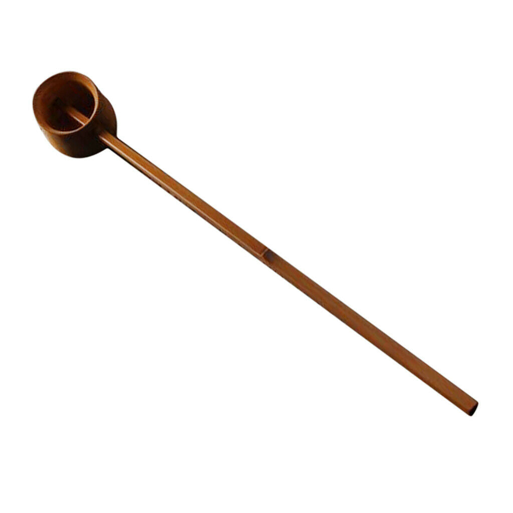 Natural Bamboo Japanese Water Ladle Handmade Water Bailer Dipper for Garden Tea
