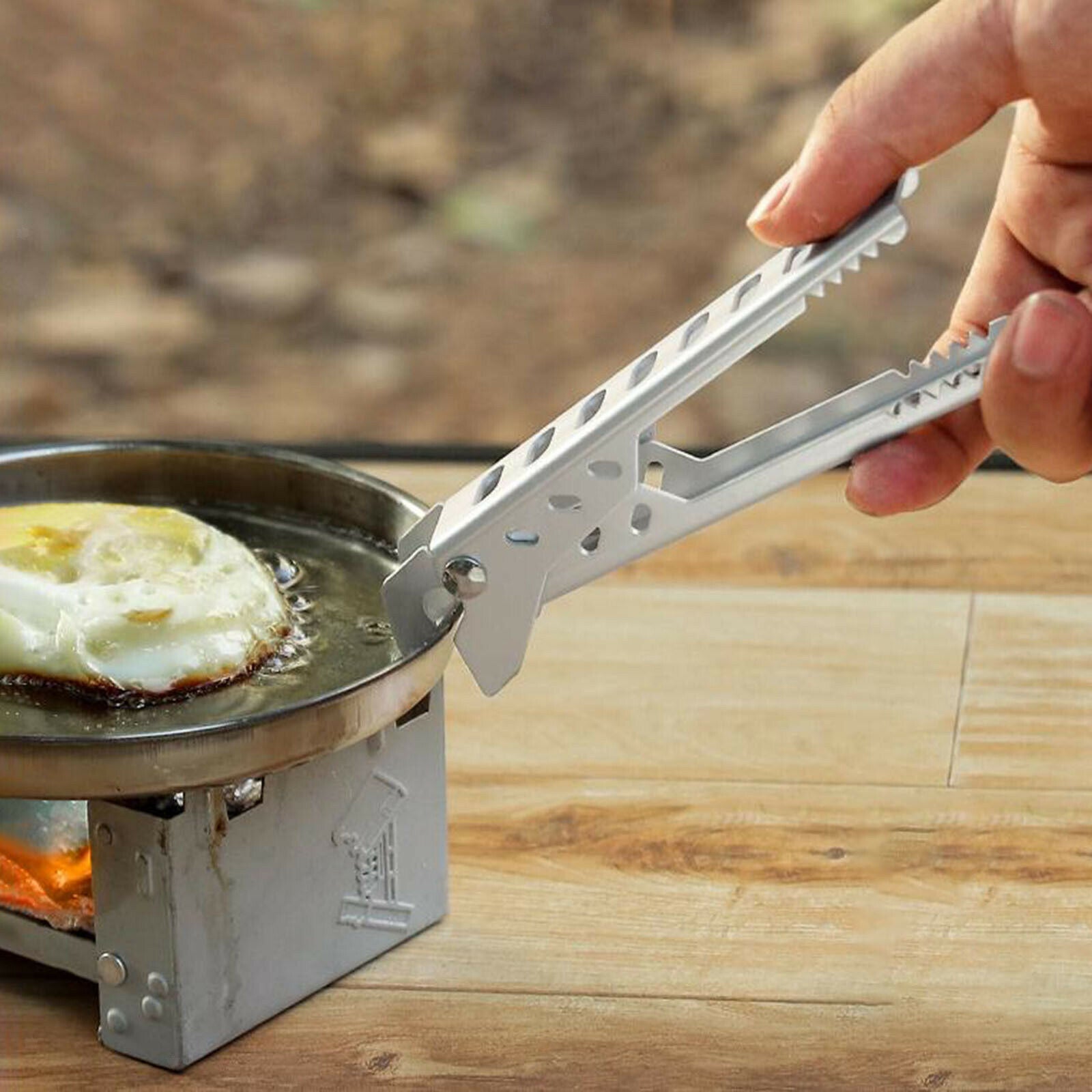Picnic Camping Bowl Pot Clamp Pan Gripper Hand Anti-scald Clip for Kitchen