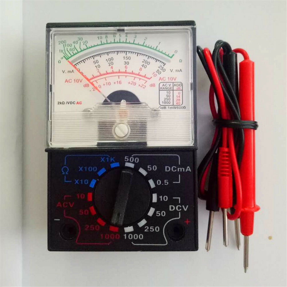 1 Pc Pocket MF-110a Ohmmeter Voltmeter Analog Multimeter Tester Instrument Black