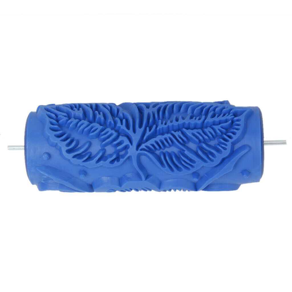15cm Paint Roller DIY Wall Painting Embossed Pattern Paint Tool Decor Blue