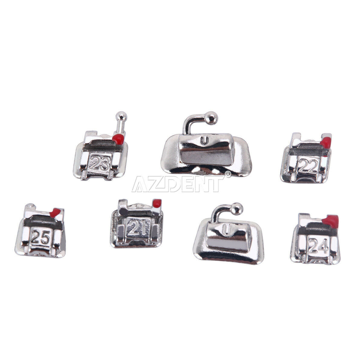 10 Boxes Dental Orthodontic Self-Ligating Brackets Braces Mini Roth 0.022 Hook 3