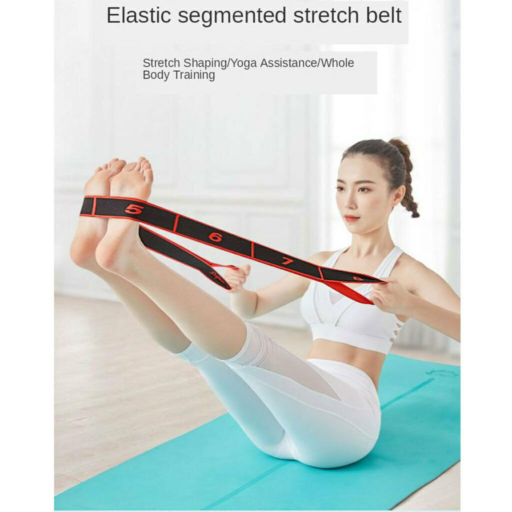 Yoga Stretch Sport Strap Flexible Loops Pilates Belt Exercise Stretching Tool