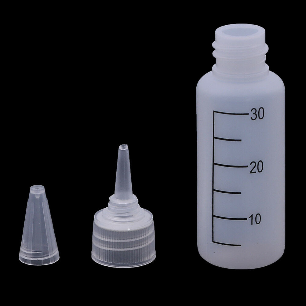 10Pcs 30ml multifunctional clear white glue applicator squeeze bottle DIY_BI Tt