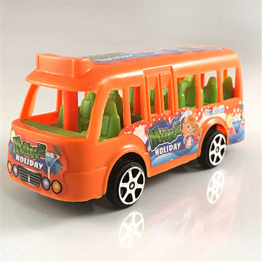 Plastic School Bus Kids Toys American Student Pull Back Kids Gifts Toys MEBDDD