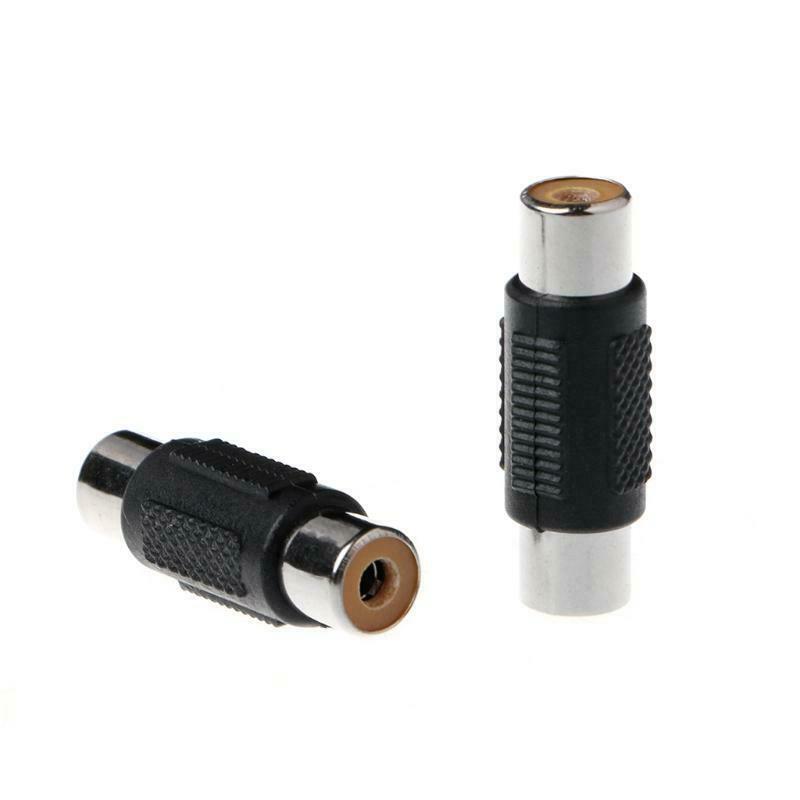 5 Pcs RCA Female to RCA Female Audio Video Cable Jack Plug Adapter Connector