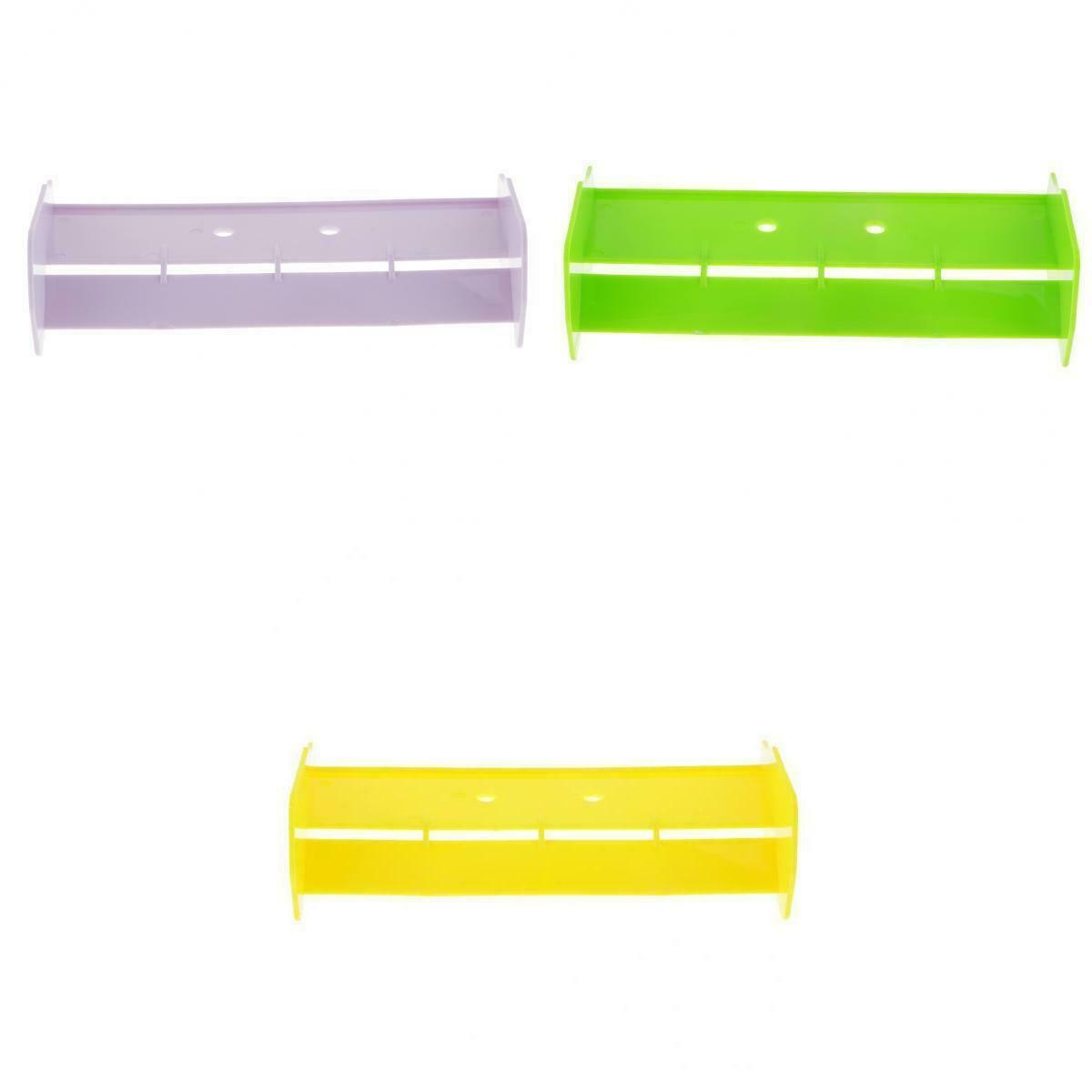 3Pieces 1/10 Scale RC Car Rear Spoiler for HSP 94106 94107 Replacement Parts