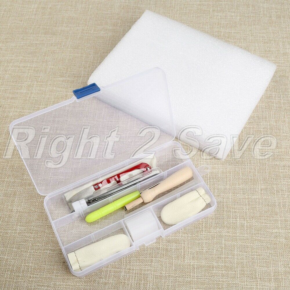 Felting Needle Kit Wool Felt Tool Mat Scissors Awl Finger Cots Craft Set DIY