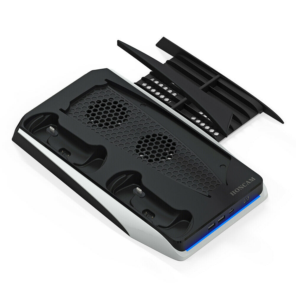 For PS5 PS5 Digital Edition Vertical Cooling Stand Dual Controller Charger