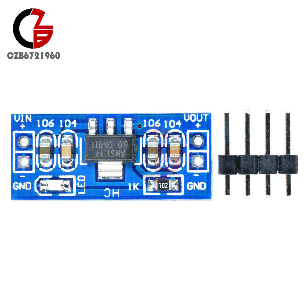 10PCS AMS1117-5.0V Input 6.0V-12V/ Output 5V Power Supply Module AMS1117-5.0