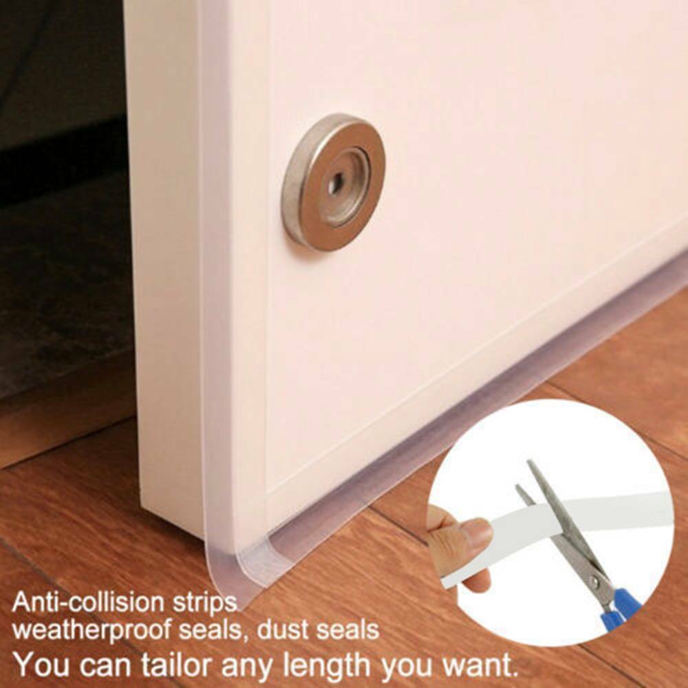 Under Door Draft Stopper Weather Stripping Blocker Window Seal Strip 4M/Roll