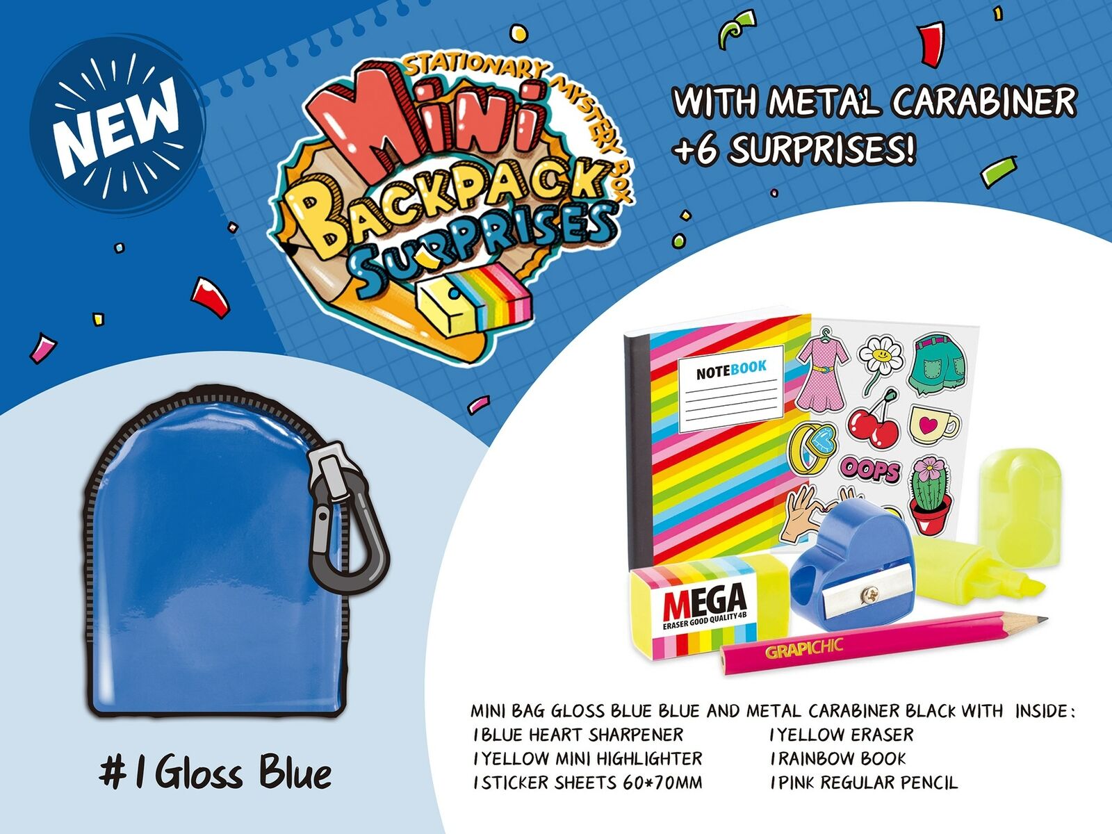 Real For Littles Mini Micro Backpack Collectable Stationery Surprises CA