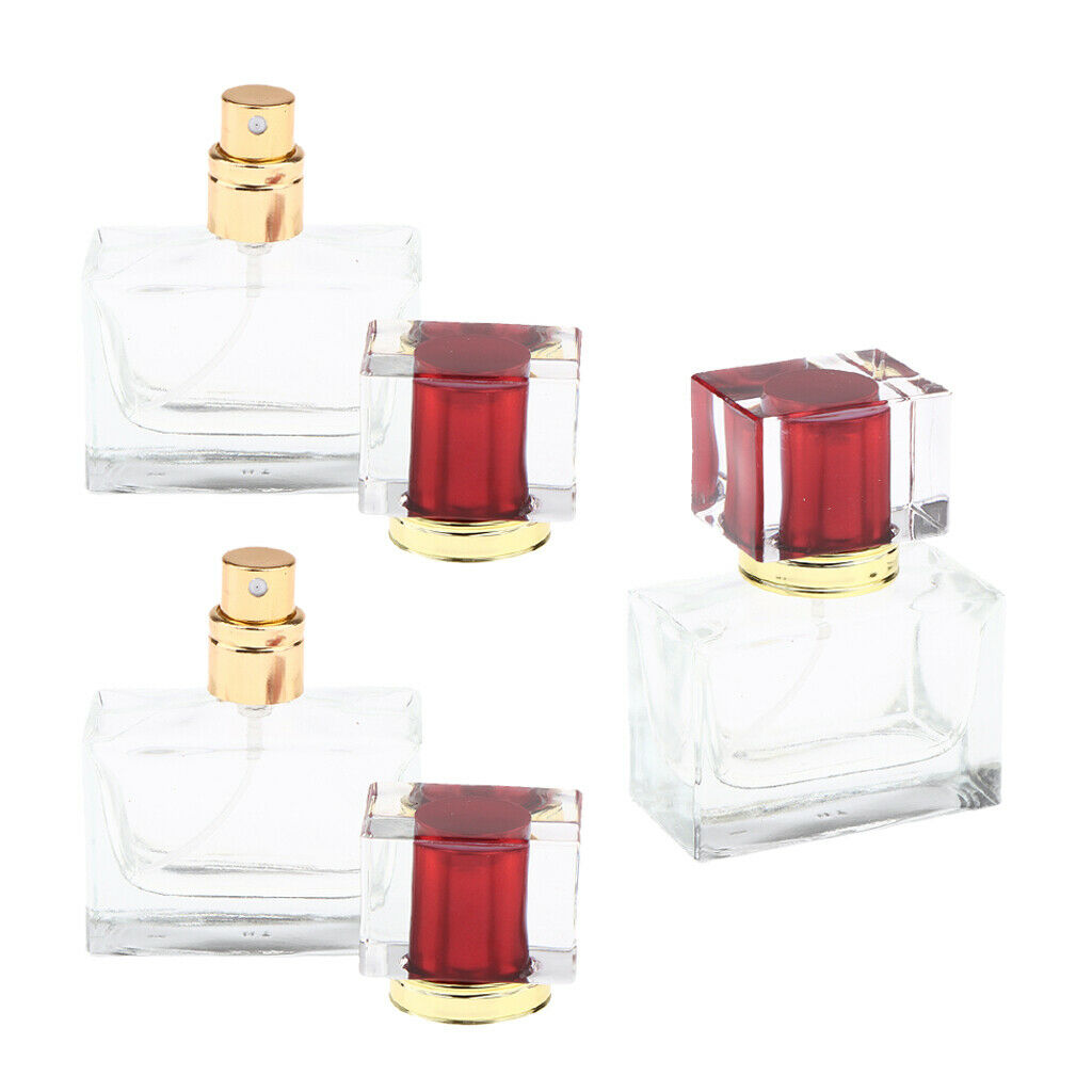 3 Packs Refillable Perfume Spray Bottles Sample Container f/ Office Girl's