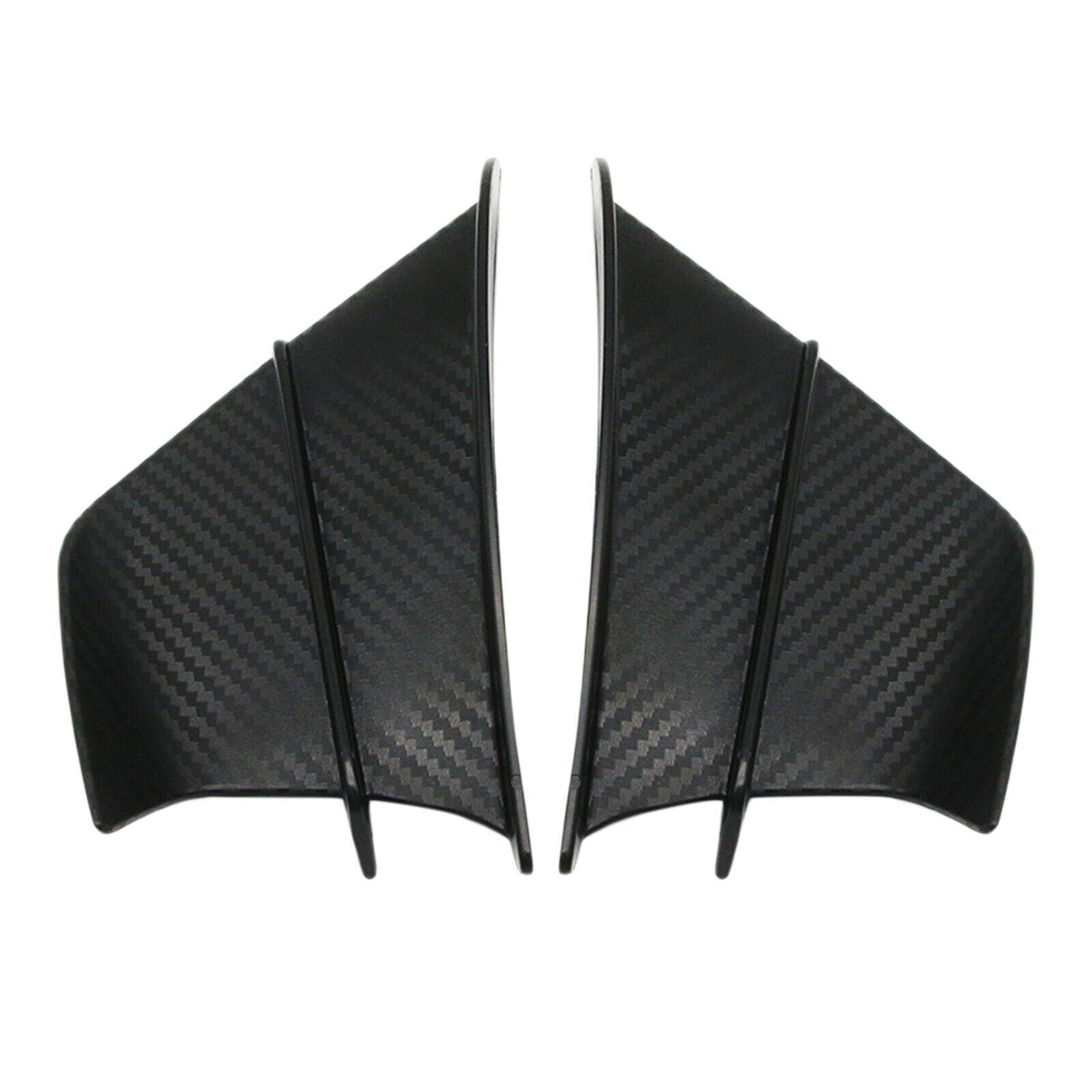 Carbon Fibre Motorcycle Fixed Wind Wing Winglets Side Stickers Decoration