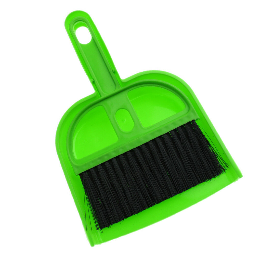 Mini Cat Sand Shovel Suit-Small Brush and Dustpan Pets Cleaning Supply Green
