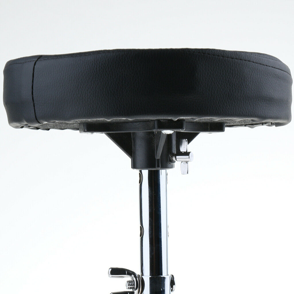 Metal Tripod Children Drum Stool Stand Throne Chair Rubber Feet Black