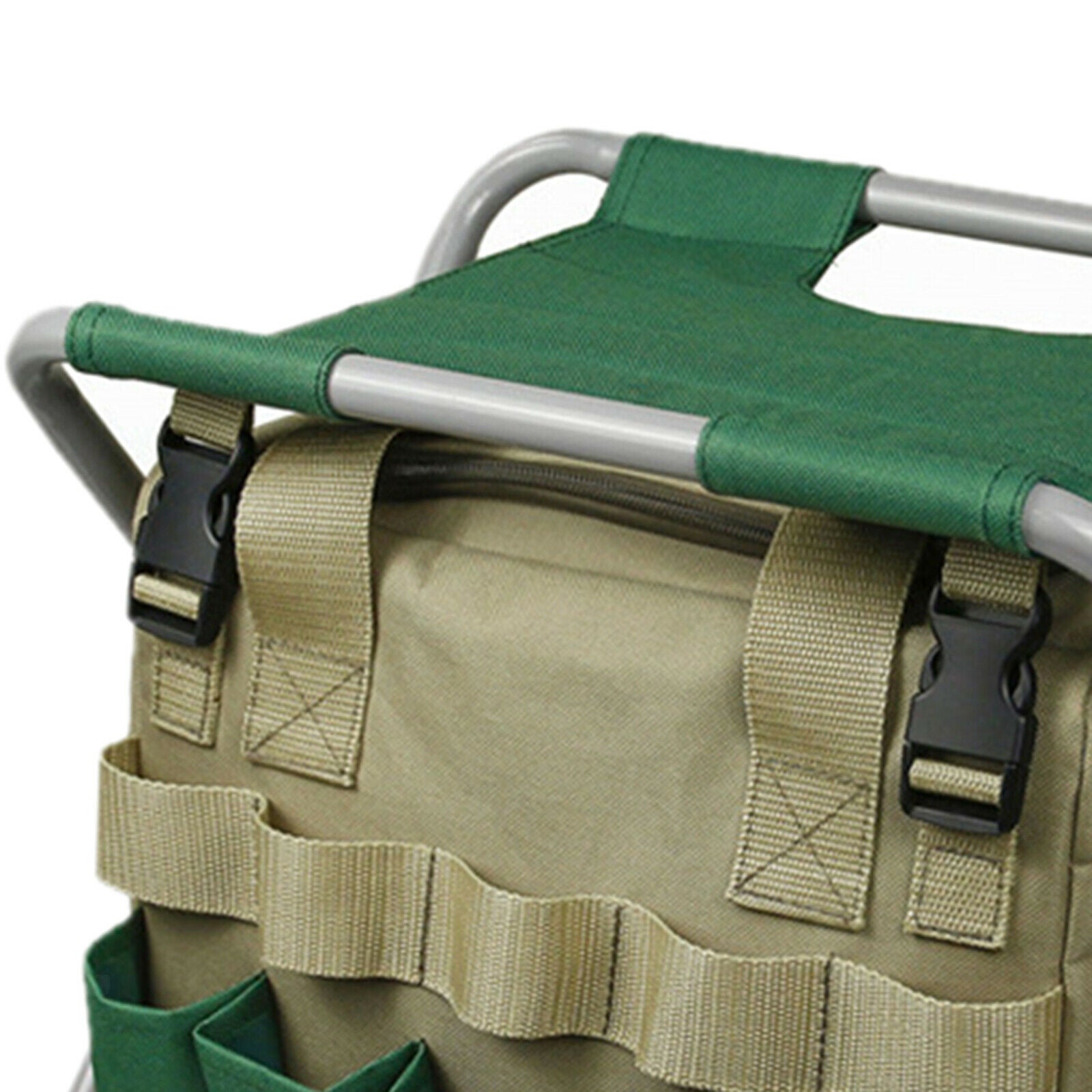 Garden Kneeling Pad and Seat with Tool Pouches 2-in-1 Foldable Garden Stools