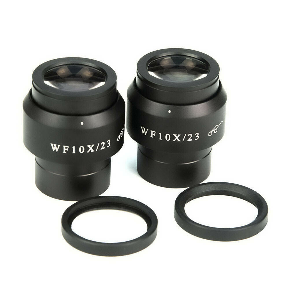 2pcs Stereo Microscope WF10X 23mm Φ30mm Wide Angle Eyepiece Diopter Adjustable