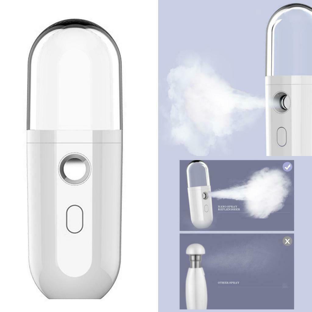 Handy Facial Humidifier 30mL Spa USB Rechargeable Face Spray Machine Salon