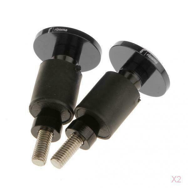 4xBlack Universal 22mm Motorcycle Handlebar End Caps Plugs Road Racing Bike