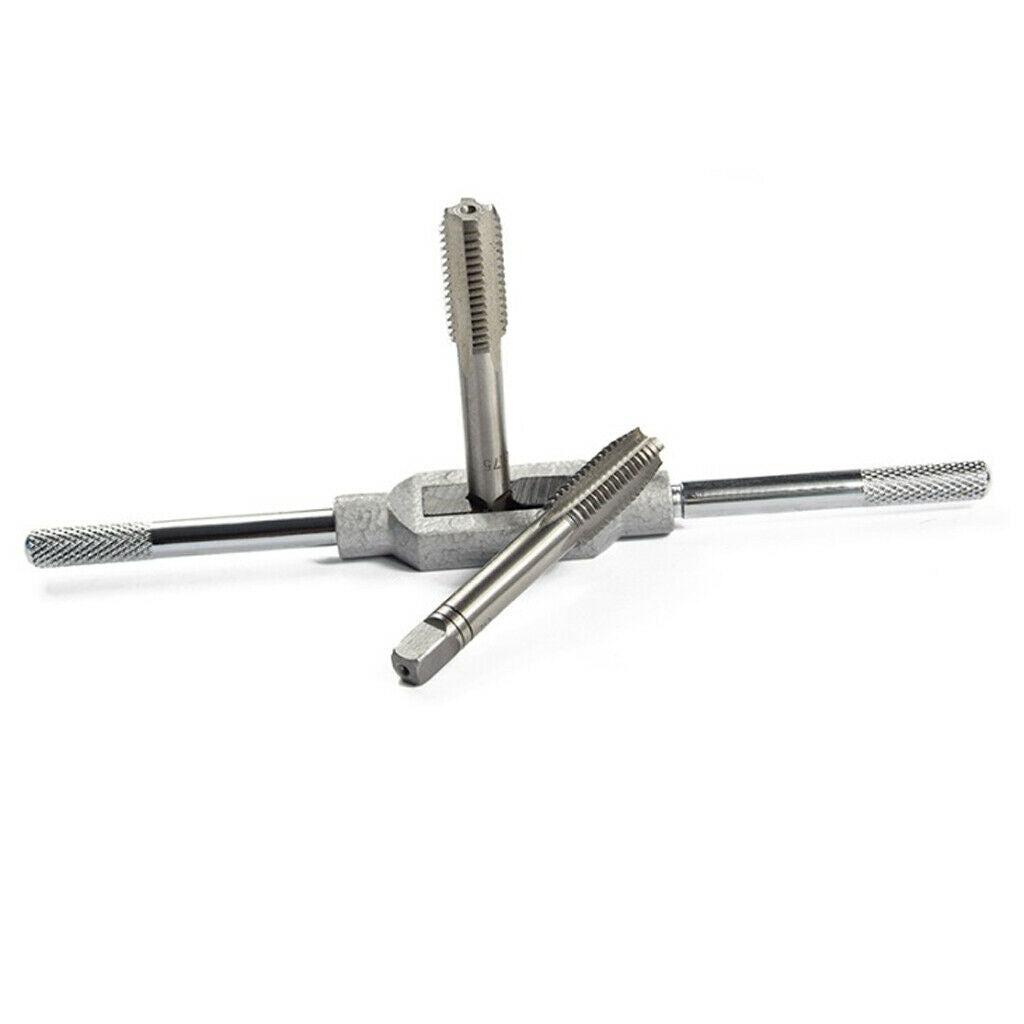 Tap and Die Set HSS Wrench Cut M3-12 Tap Thread Engineer Kit w/ Metal Case