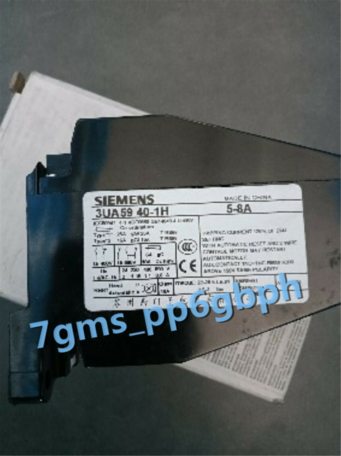 1 PCS NEW IN BOX Siemens thermal overload relay 3UA59 40-1H 5-8A