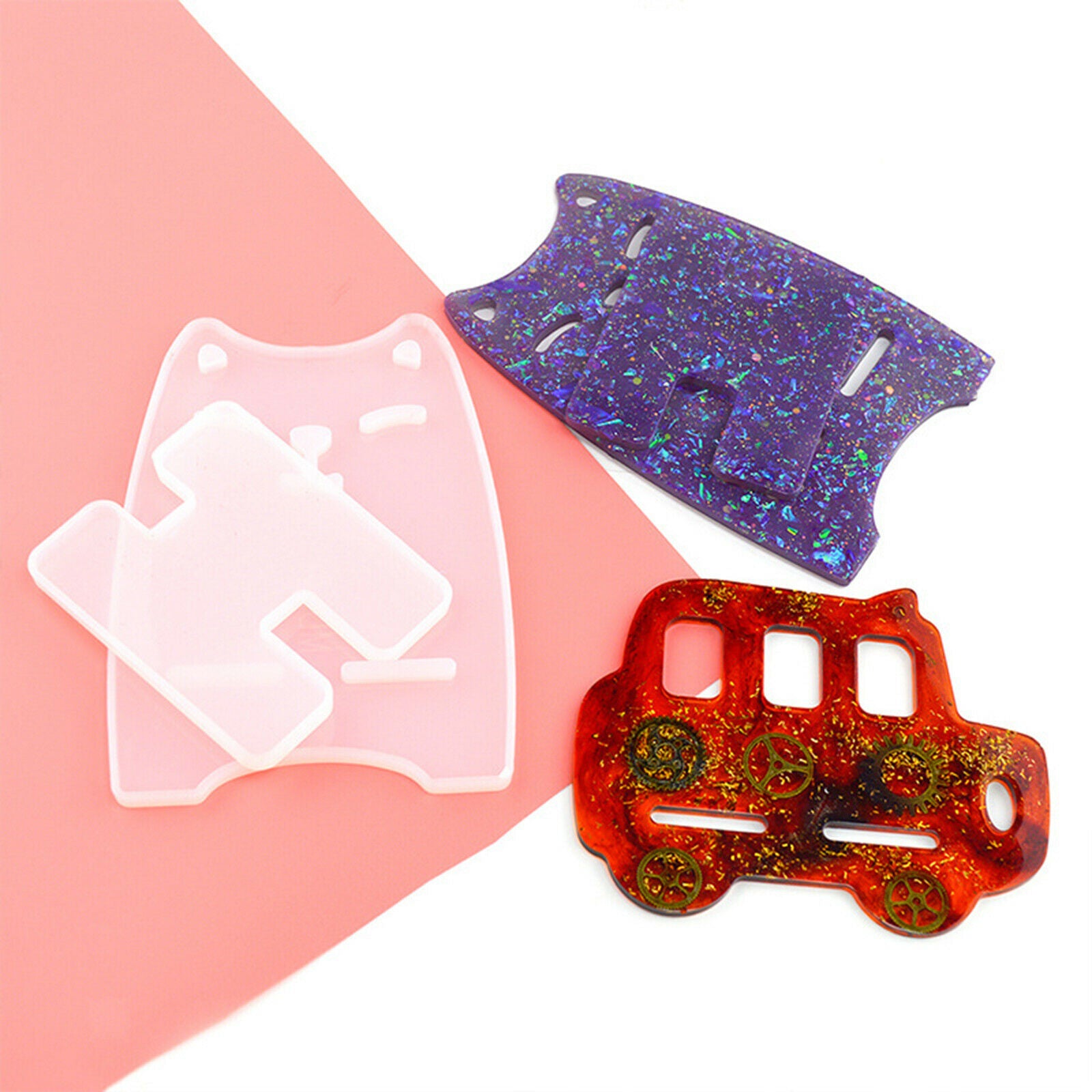 Cell Phone Stand Mold Set Epoxy Casting Mould Decoration Tool 6x Pattern