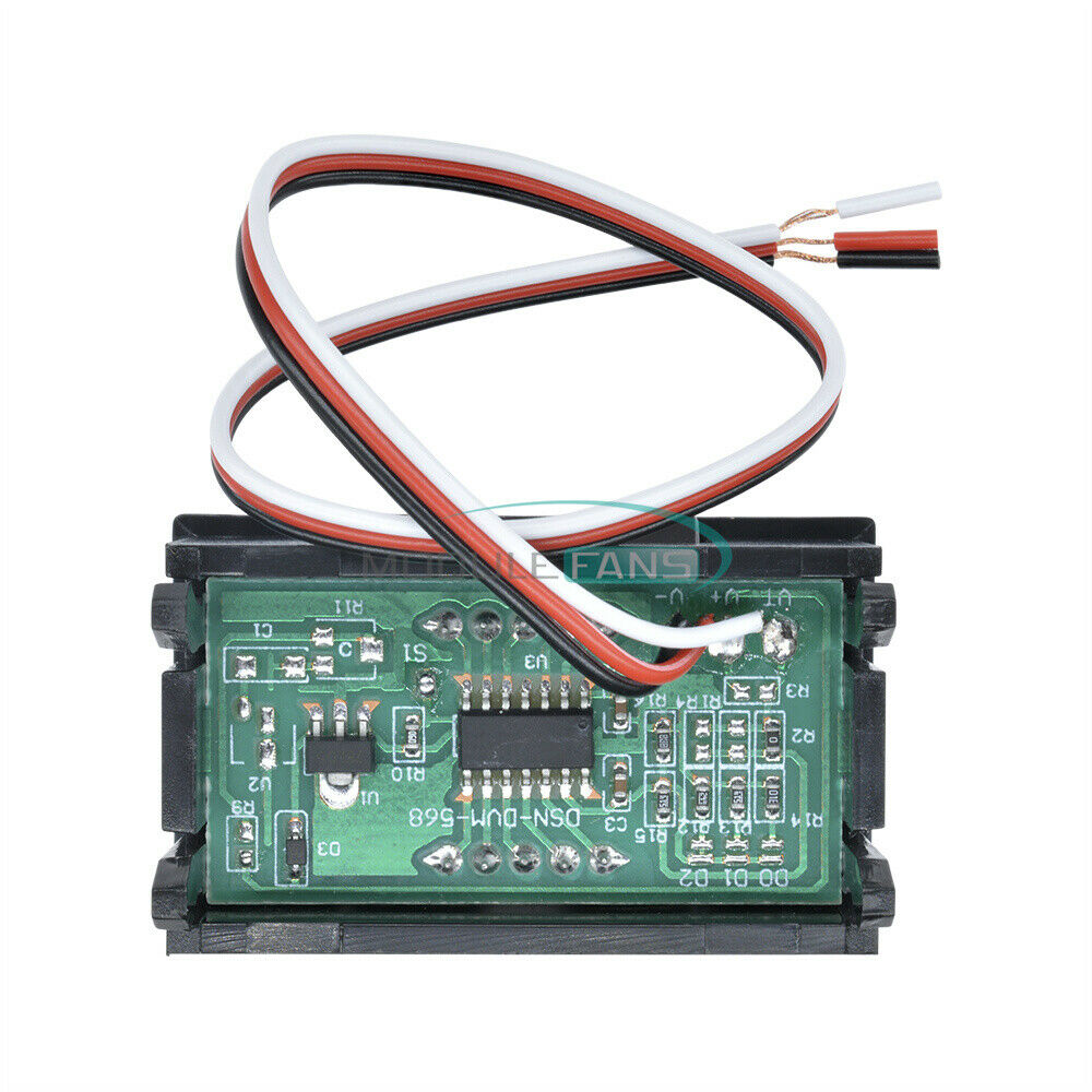 DC 0V to 99.9V Red LED Panel Meter Mini Digital Voltmeter Tester