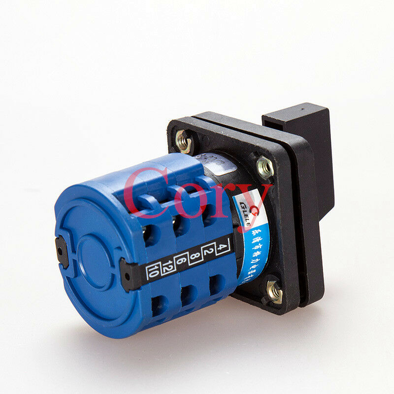 1PC Rotary Select Cam Changeover Switch 3 Position (1-0-2) 12 Terminals 20A 500V