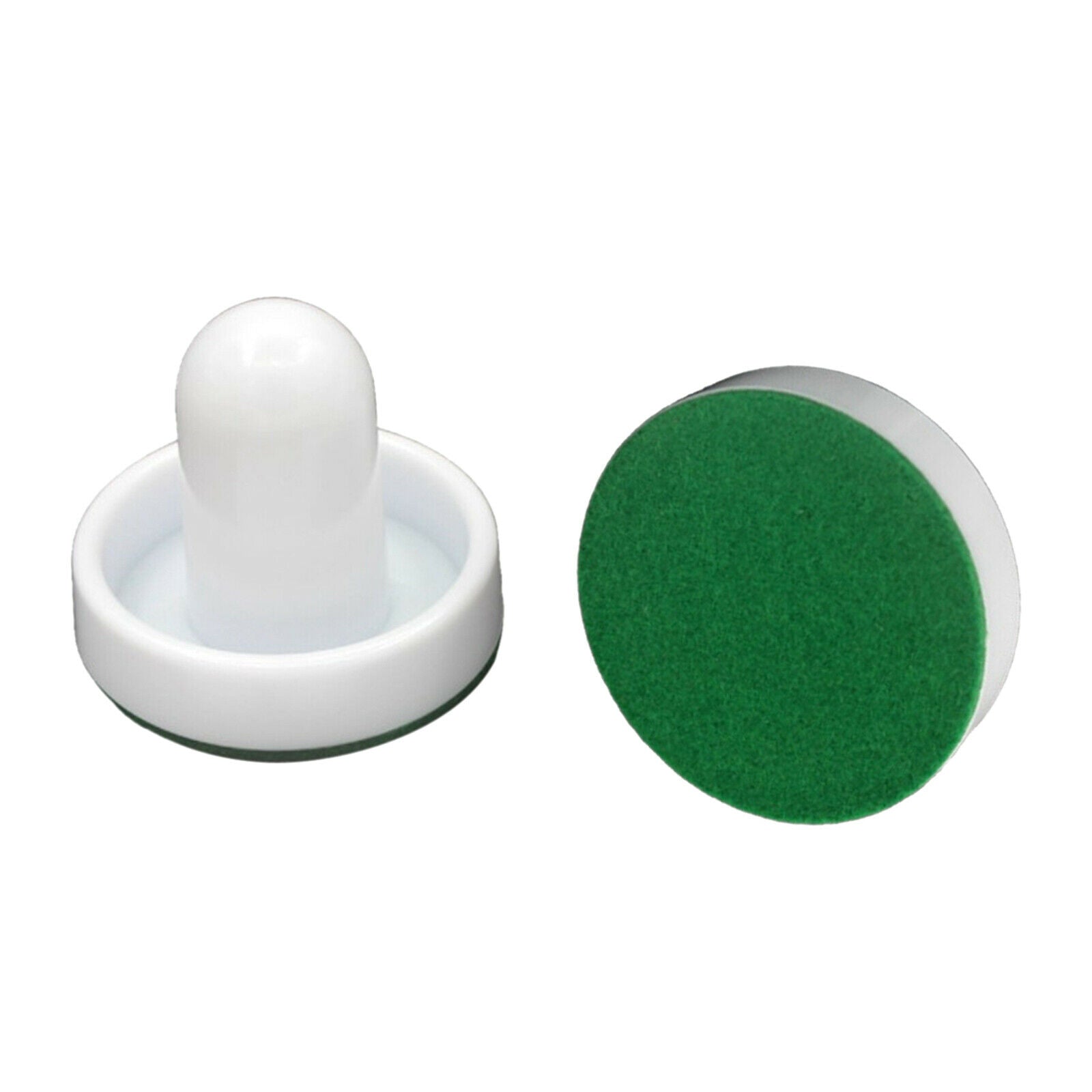 2PCS Air Hockey Pushers and 4PCS Pucks Small Size Entertainment Gift White