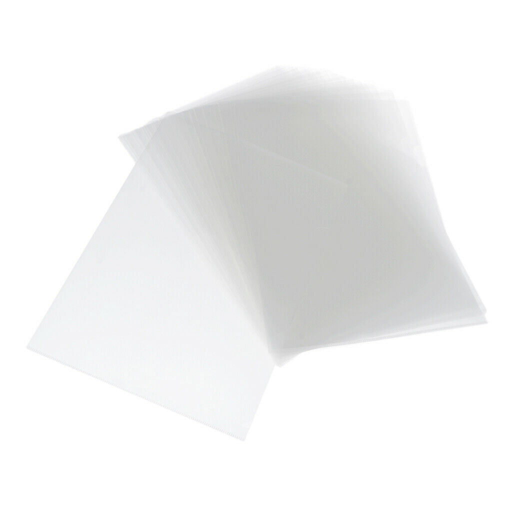 30-pack L-Type Transparent Plastic Document Folder A4 Sheet Protectors