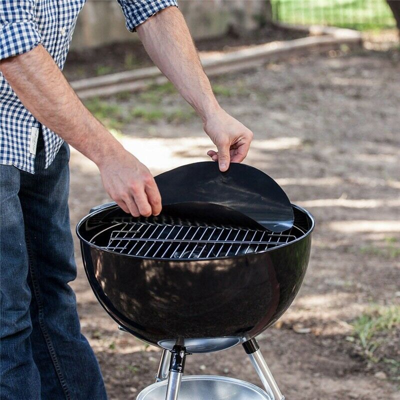 Round BBQ Grill Mat,Non Stick Grilling Mats Heat Resistant Easily Cleaned BarbW3