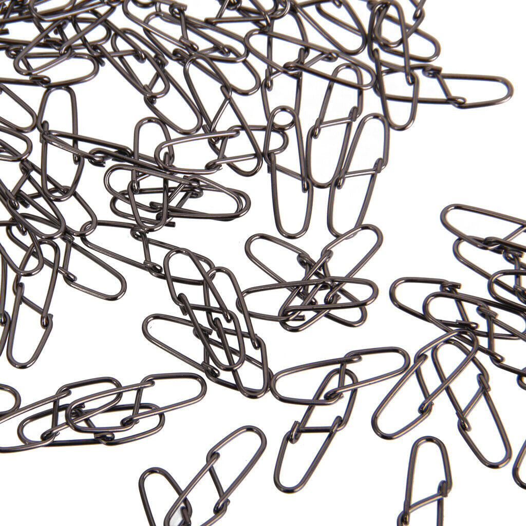 100pcs Stainless Steel Fishing Hook Lure Pin Accessories Connectors