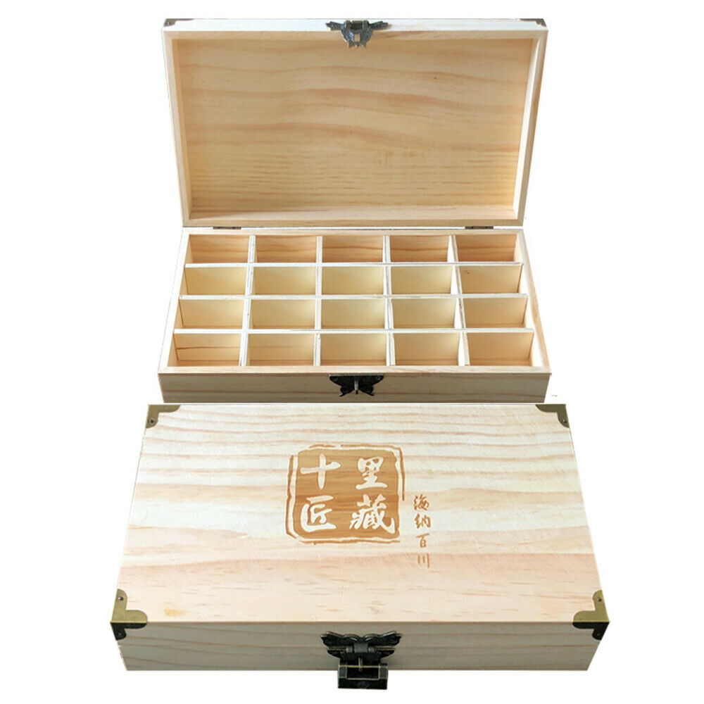 100Pcs 46mm Plastic Coin Round Capsules with Inner Pad + Wooden Box Collect Case