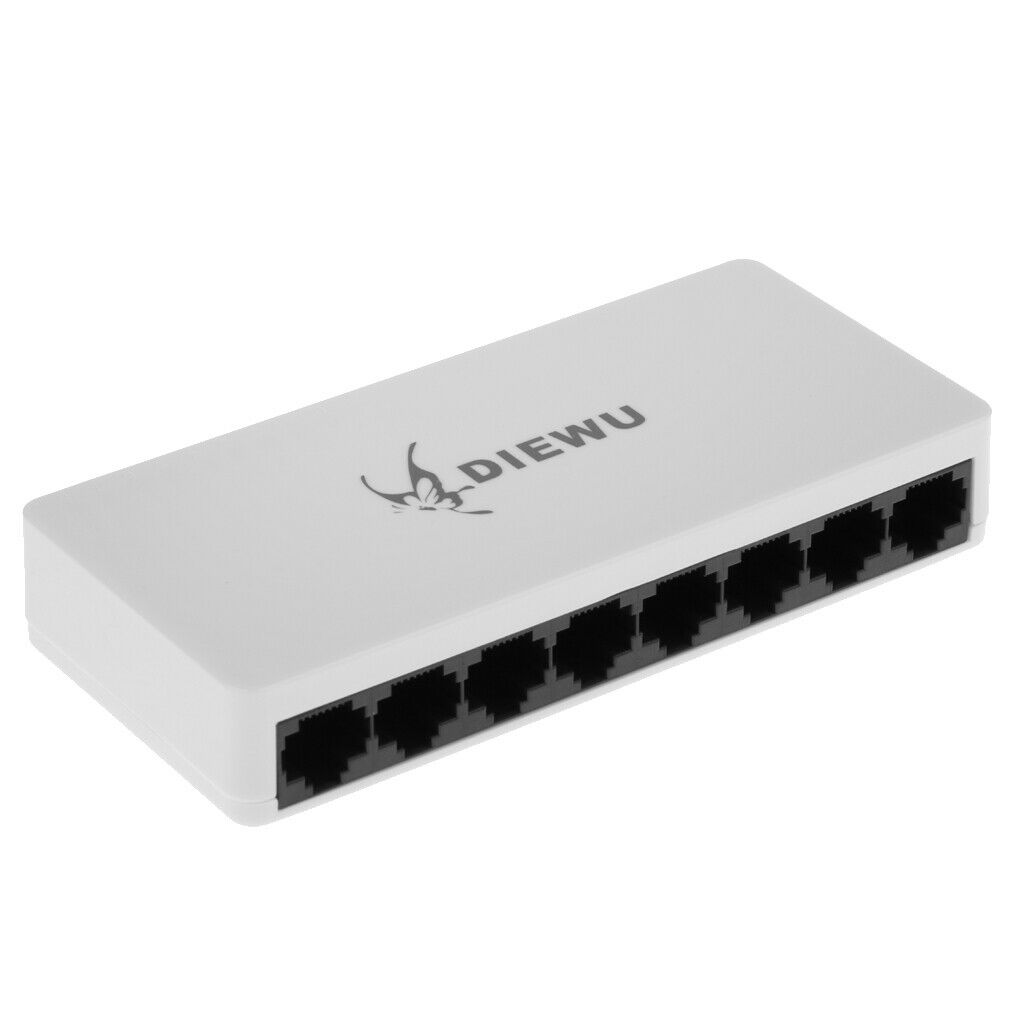 8Ports 100Mbps Fast Smart Swicth Power Over Ethernet Switcher Plastic Case