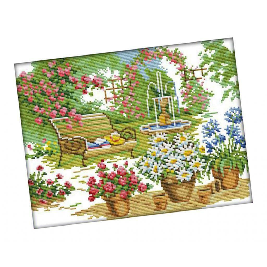 Floral Pattern Cross Stitch Kits Adults DIY Embroidery Home Decor Gift