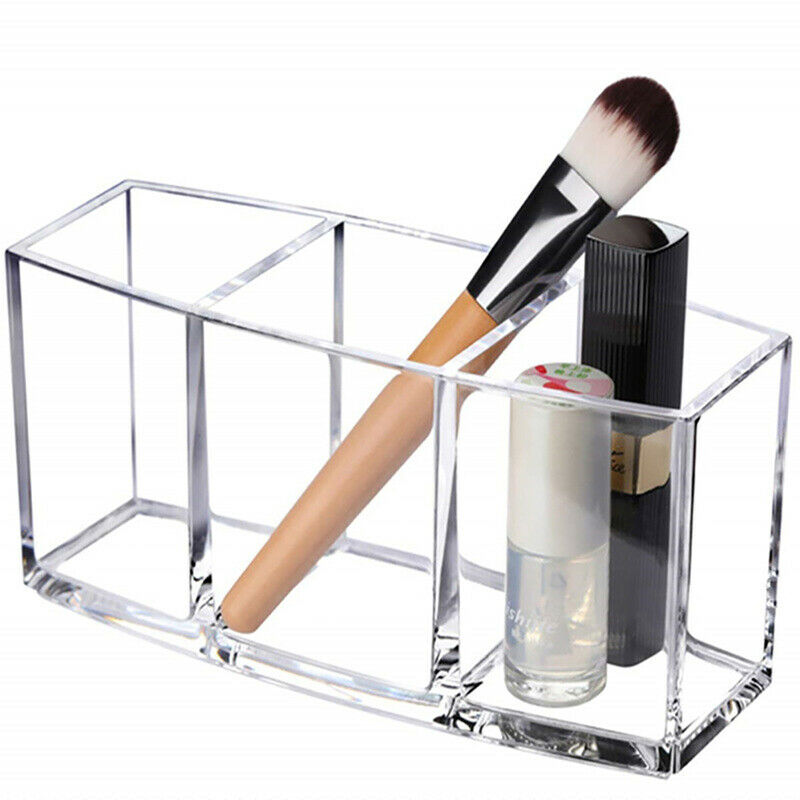 Transparent Acrylic Brush Tool Cosmetic Makeup Storage Box Case Make-up BrusFCA