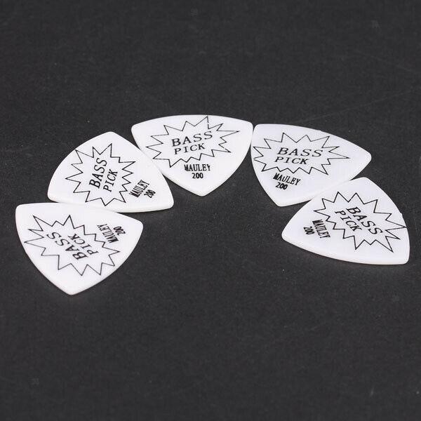 2x 5pcs White Picks 2mm for Bass Guitar / Protection From Fingers And Guitar /