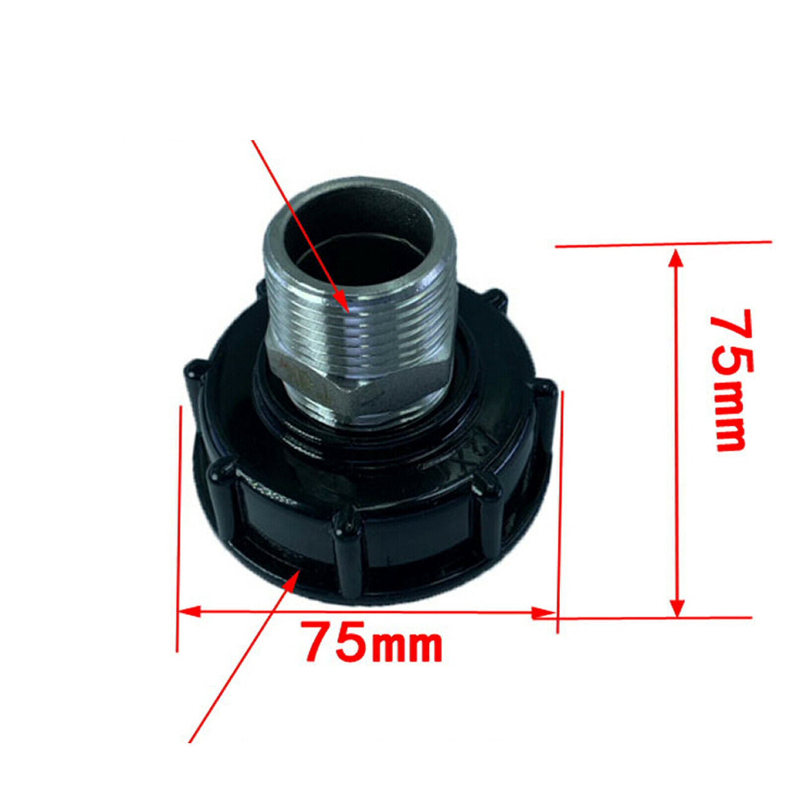 1pc DN25 IBC Tank Adapter Ton Barrel Fittings Connector Faucet Accessories